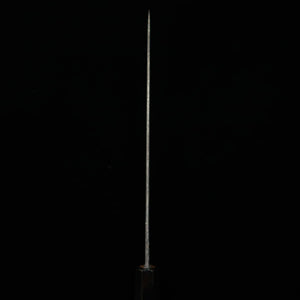 MIURA Itadaki, couteau de chef, acier Shirogami n°2, finition noire, manche custom (240 mm)