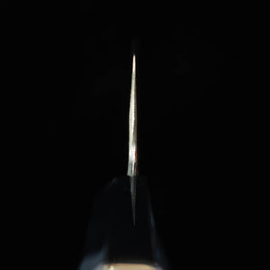 MIURA Itadaki, couteau de chef, acier Shirogami n°2, finition noire, manche custom (240 mm)