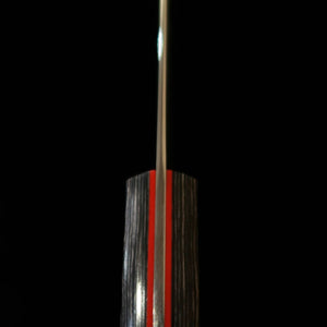 三浦MIURA 切付三徳 SLD 黒合板柄 カラーライン（180mm）