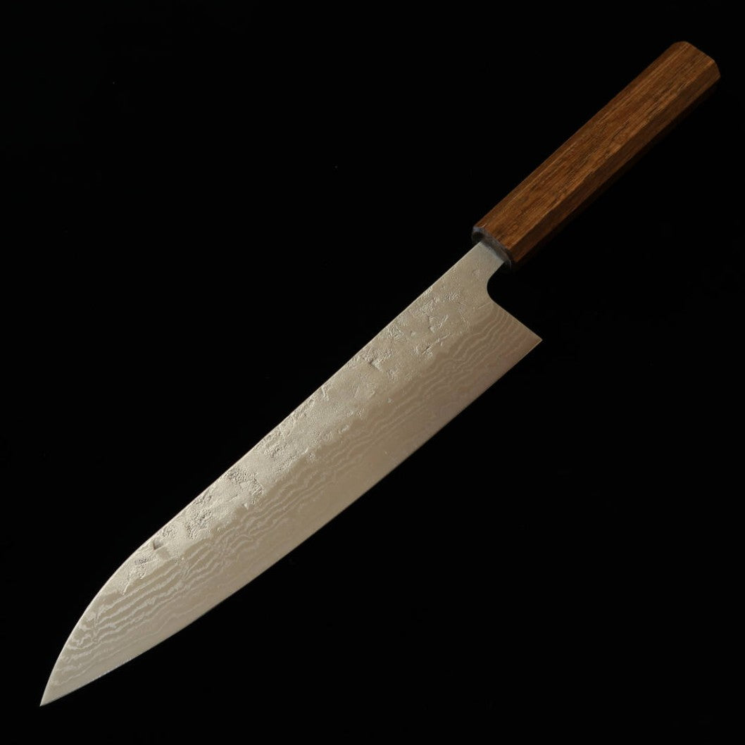 HADO Hado – Oinaru-ryu Gyuto, aço sueco, acabamento washi, cabo em carvalho preto (210 mm)