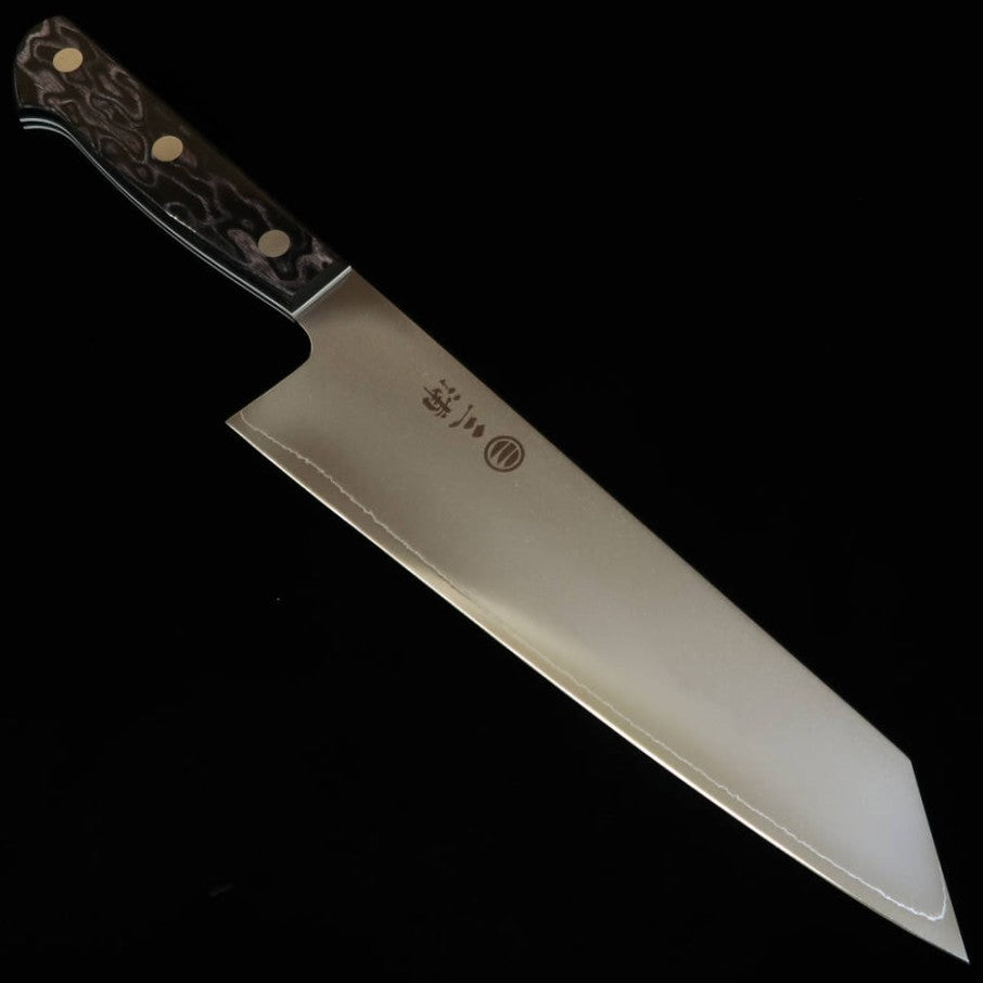 Couteau Kiritsuke Gyuto Miura (210 mm) – Acier SLD, manche en bois composite noir avec liseré de couleur