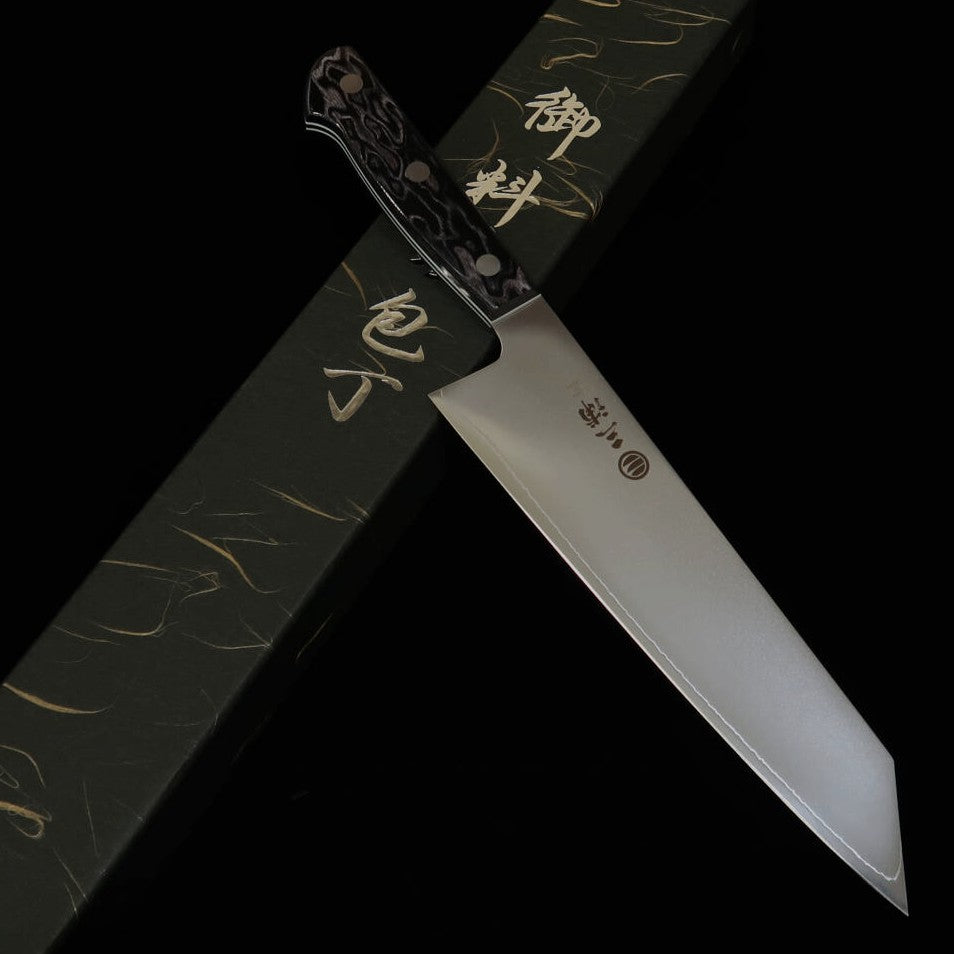 三浦MIURA 切付牛刀 SLD 黒合板 カラーライン（210mm）