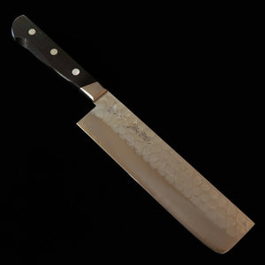 HADO Okina-ryu Nakiri Nashiji Aogami Black Handle with Ferrule (165mm)