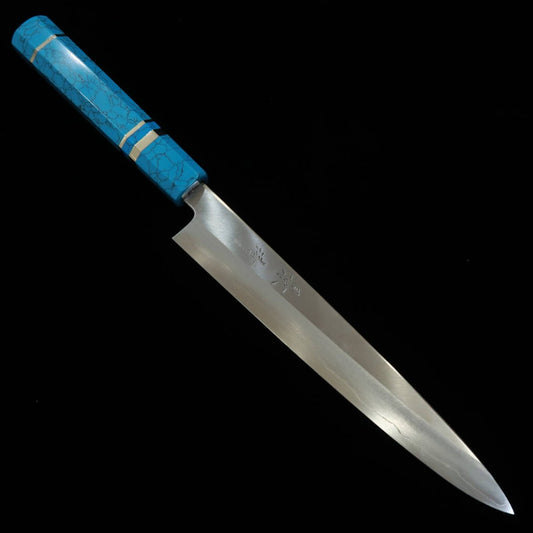 景清KAGEKIYO 和ペティ 銀紙三号 ターコイズハンドル（210mm）