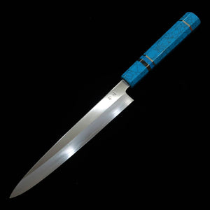 KAGEKIYO Petty japonais, acier Gin-san n°3, manche turquoise (210mm)