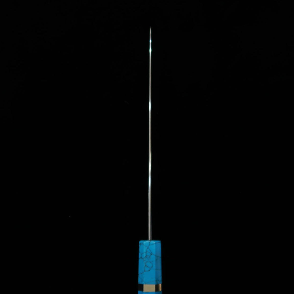 KAGEKIYO Petty japonais, acier Gin-san n°3, manche turquoise (210mm)