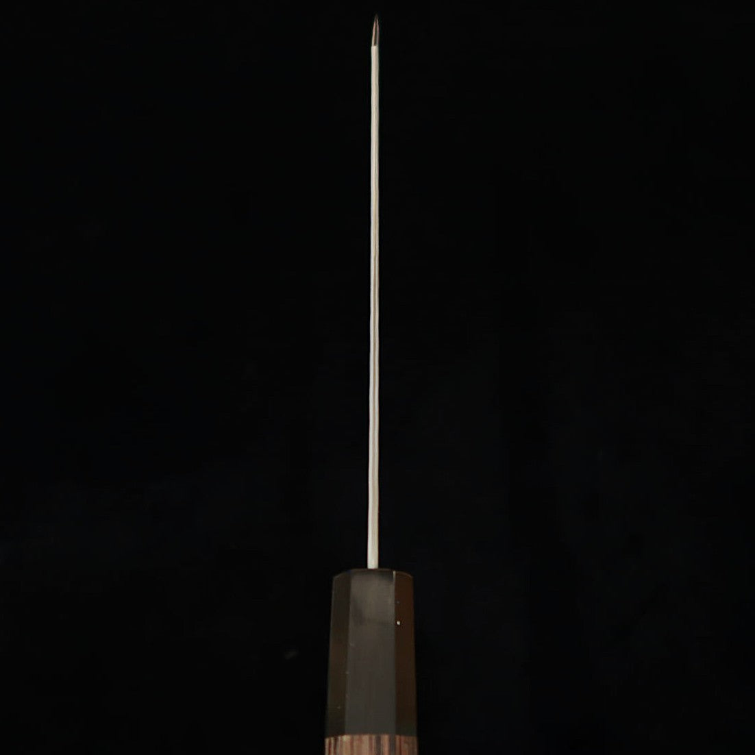 二唐刃物鍛造所NIGARA 切付牛刀 青紙スーパー 鎚目 ウェンジ八角柄（210mm）