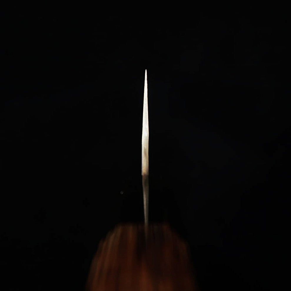 Nigara Cutelaria NIGARA Kiritsuke Gyuto aço azul super martelado cabo octogonal de wengué (210 mm)
