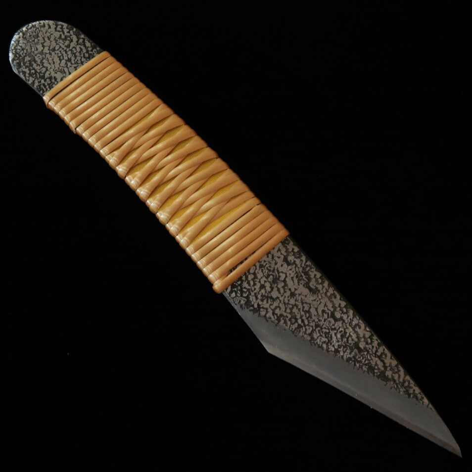 切出し小刀 青紙スーパー ピストル型 藤巻柄 （30mm）