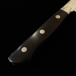 Kotetsu VG10 Hammered Damascus Petty Knife with Black Plywood Handle (135mm)