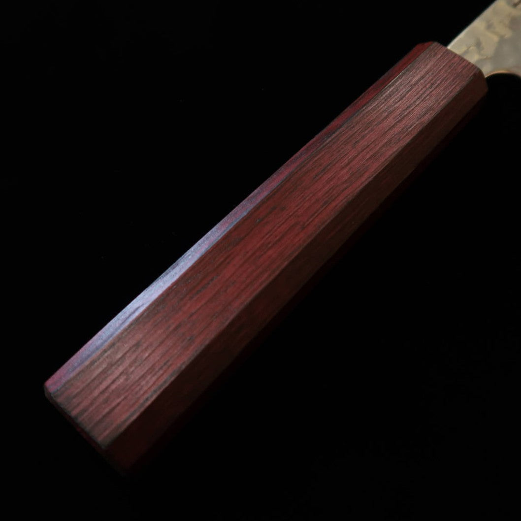 Miura Santoku Gingami No.3 Damas Blanc Tsuchime, Manche San-shi (165 mm)