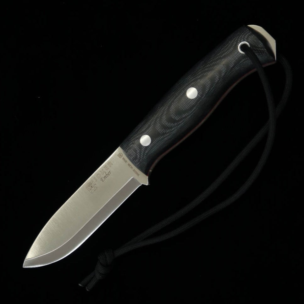 Joker JOKER Ember Micarta CM122-P, couteau bushcraft avec firesteel (105mm)
