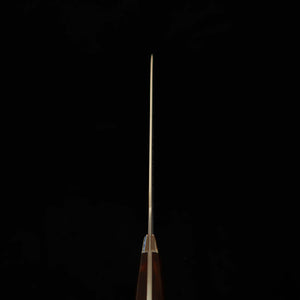 Saji Takeshi sujihiki R2, damasco escurecido, cabo de ironwood (240/270 mm)