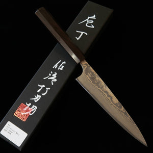 SAJI TAKESHI Petty, VG10, Black-Dyed Damascus (150mm)