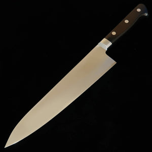 Couteau Gyuto Miura, Acier VG10 Migaki, Manche en Bois Lamellé Noir (210 mm)