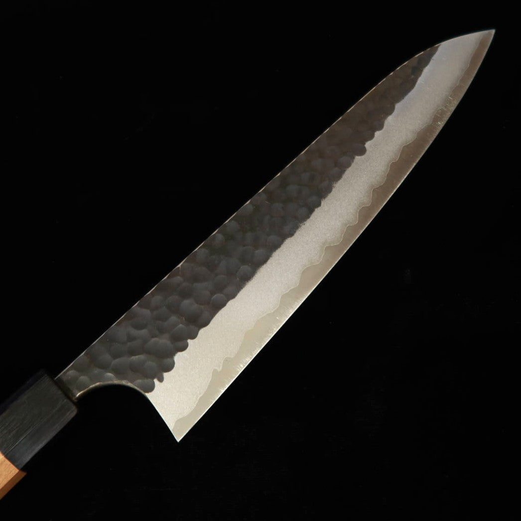 Masakage MASAKAGE Koishi Gyuto Aogami Super Padrão martelado Acabamento kuro-uchi Cabo de cerejeira americana (210/240 mm)