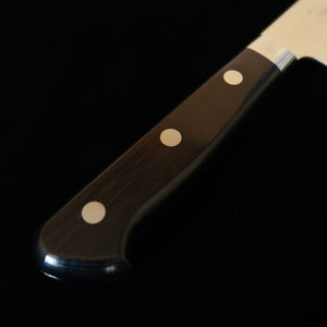 Couteau Gyuto Miura, Acier VG10 Migaki, Manche en Bois Lamellé Noir (210 mm)