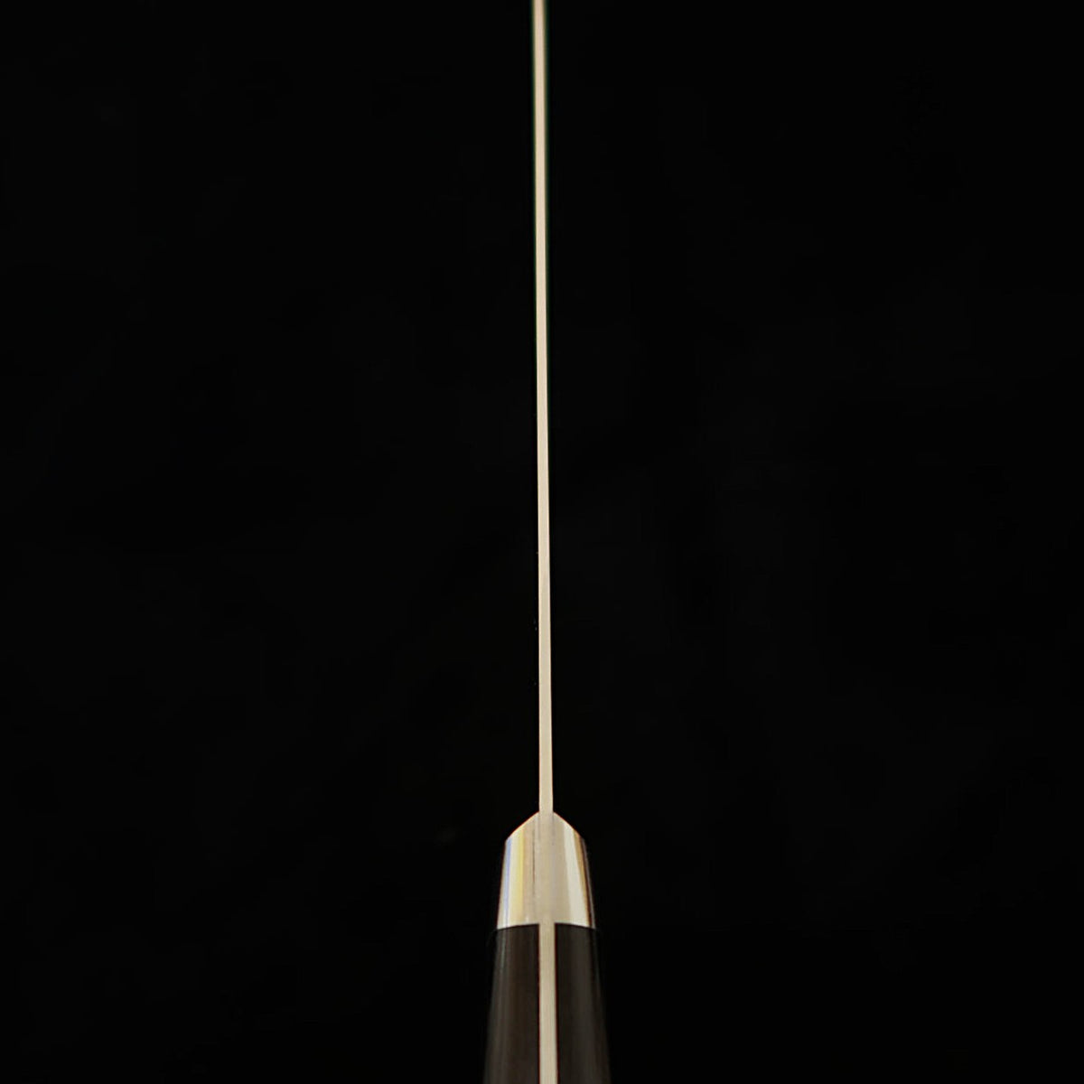 Couteau Gyuto Miura, Acier VG10 Migaki, Manche en Bois Lamellé Noir (210 mm)