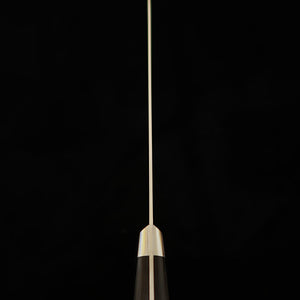 Couteau Gyuto Miura, Acier VG10 Migaki, Manche en Bois Lamellé Noir (210 mm)