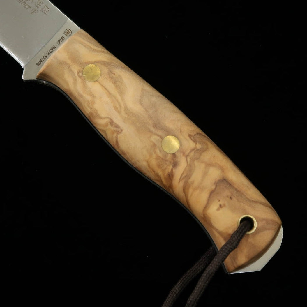 Faca de campping JOKER jok0007 CO123-P Ember F com firesteel de oliva