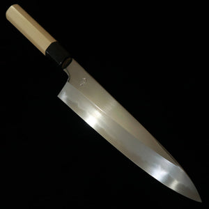 Sakai Kikumori Gyuto Choyo White Steel No. 2 with Octagonal Ho Wood Handle (210mm)