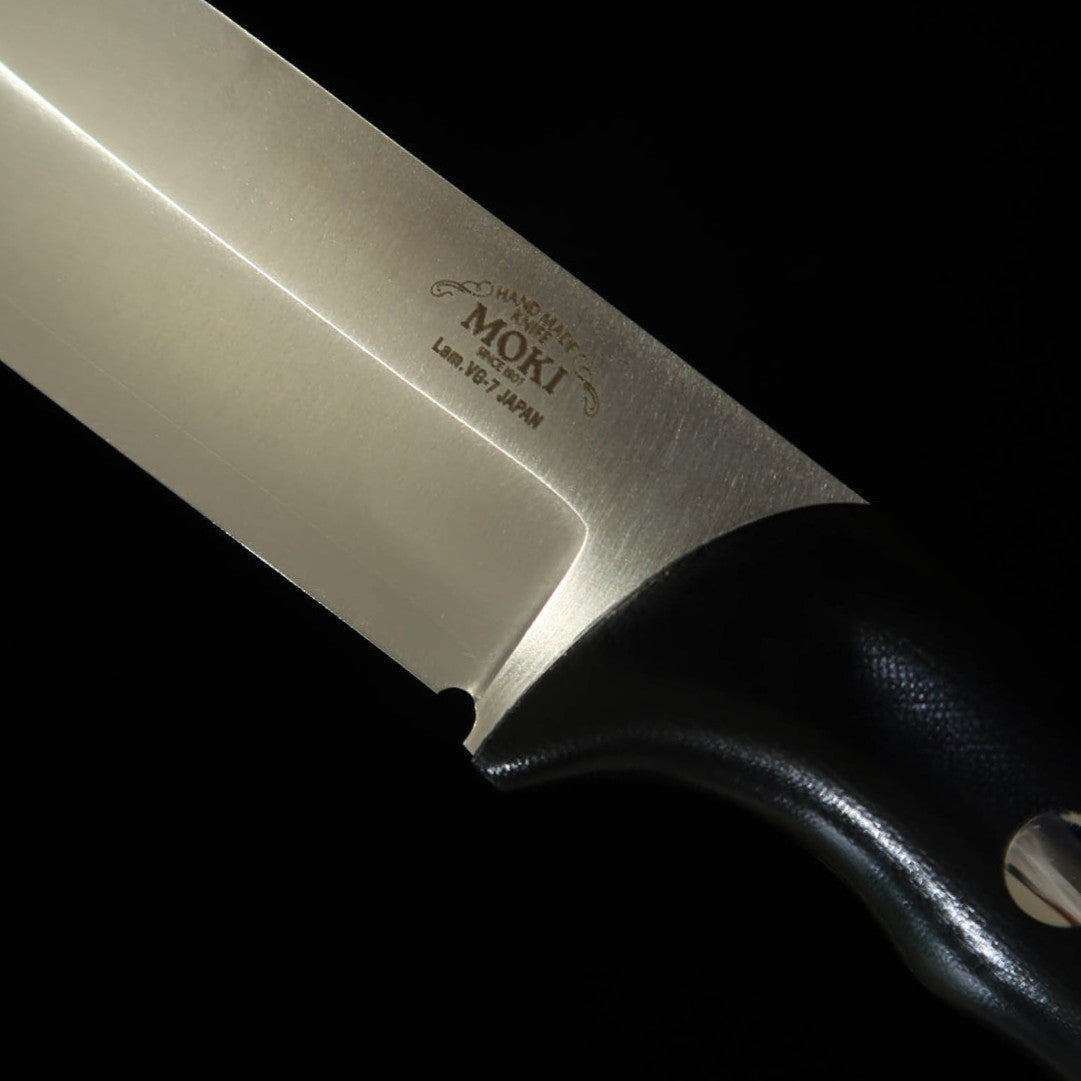 Outdoor knife MOKI Berg MK-2021BM/CO VG7/LAM Black Linen Micarta (110mm)