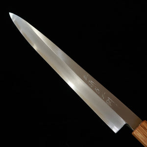 Miura Yanagiba, Shirogami #2, Hon Kasumi, Octagonal Lacquered Oak Handle, Left-handed (270mm)