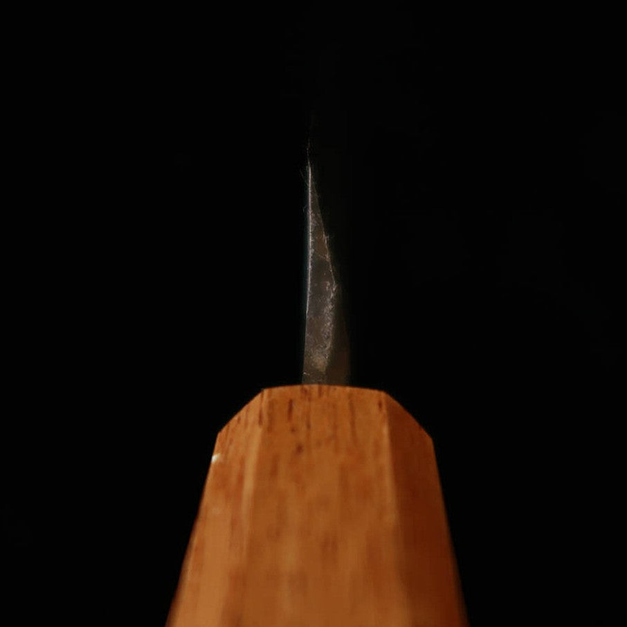 Miura Yanagiba, Shirogami #2, Hon Kasumi, Octagonal Lacquered Oak Handle, Left-handed (270mm)