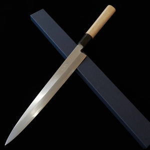 MIURA Yanigaba, Shirogami no. 2, Haze finish with chestnut handle, left-handed (270 mm)