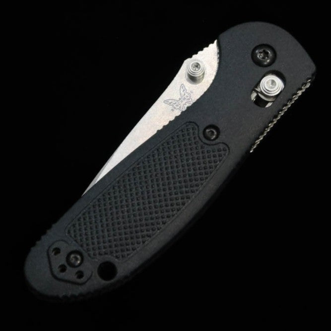 BENCHMADE bem556-S30V Mini Grip Tyrian Silver Straight Blade (70mm)