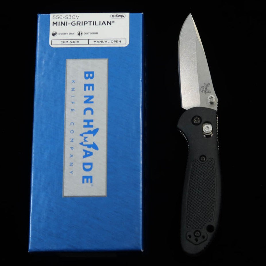 Benchmade BENCHMADE bem556-S30V Mini Griptilian Lame droite argentée (70 mm)