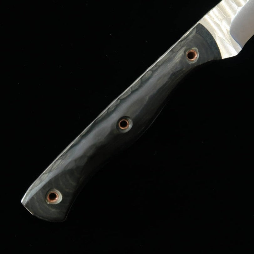 Faca coyote -A Prometheus Thor HS Blade, cabo micarta verde/preto, (82mm)
