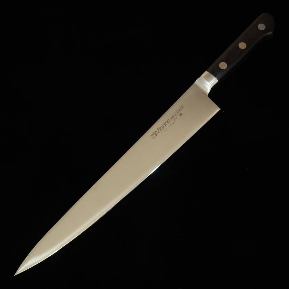 MISONO Aço Molibdênio Sujihiki Cabo de Compensado Preto Para Canhotos (240/270mm)
