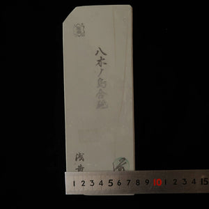 Pedra natural de amolar Yaginoshima awasedo Asagi tipo 30, 71×208×33 mm