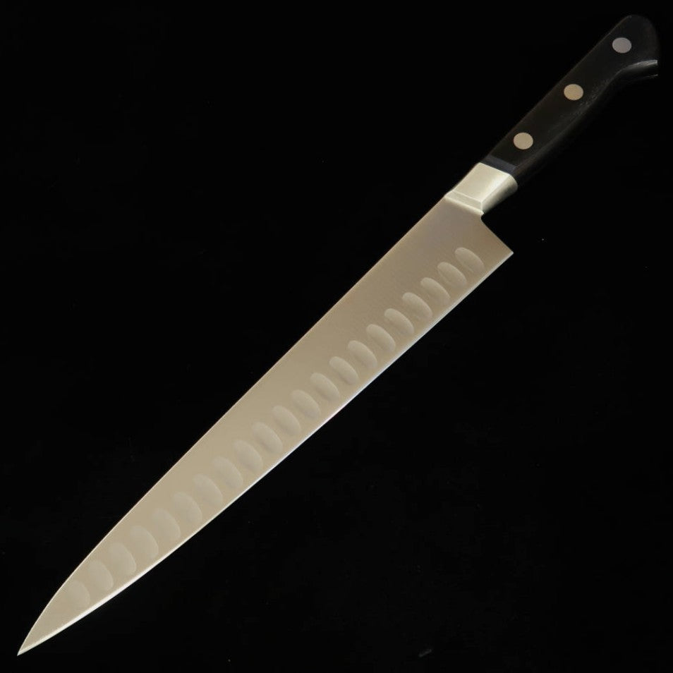 Misono MISONO UX10 Faca de desossa formato salmão, cabo de madeira laminada preta (240/270mm)
