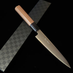 Petty KAGEKIYO Chromax semi-inox, mango octogonal de nogal (150 mm)