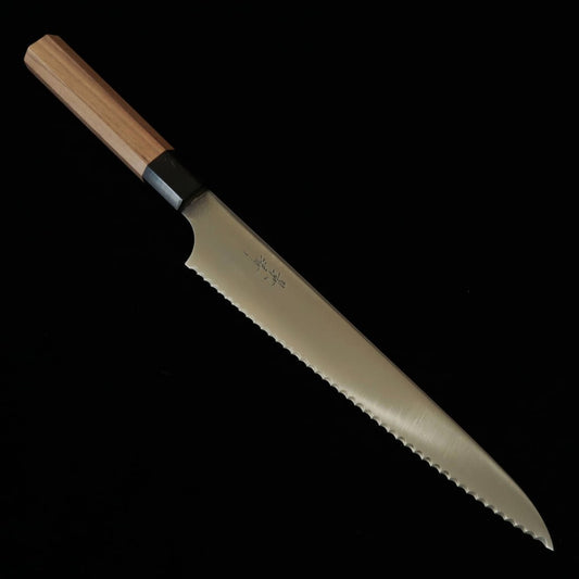 Faca de pão KAGEKIYO com cabo octogonal de nogueira e aço inox (240mm)