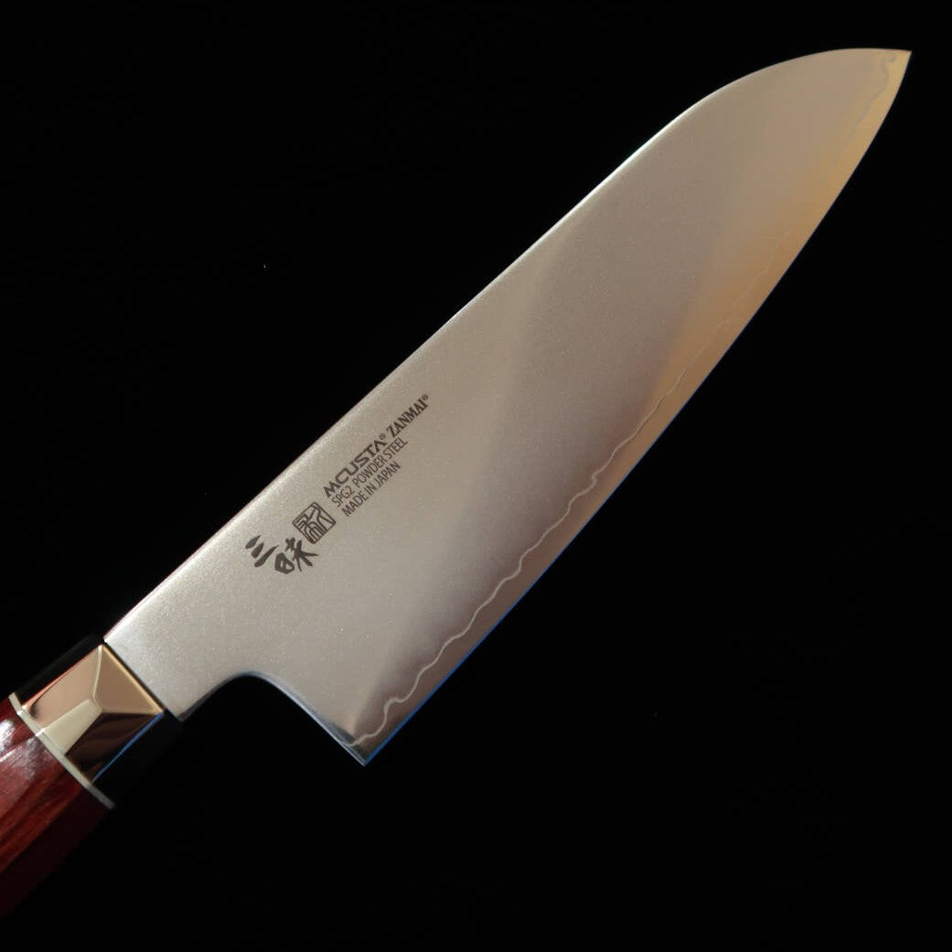 [New Standard] ZANMAI MCUSTA Revolution 3 Red Santoku (180mm)