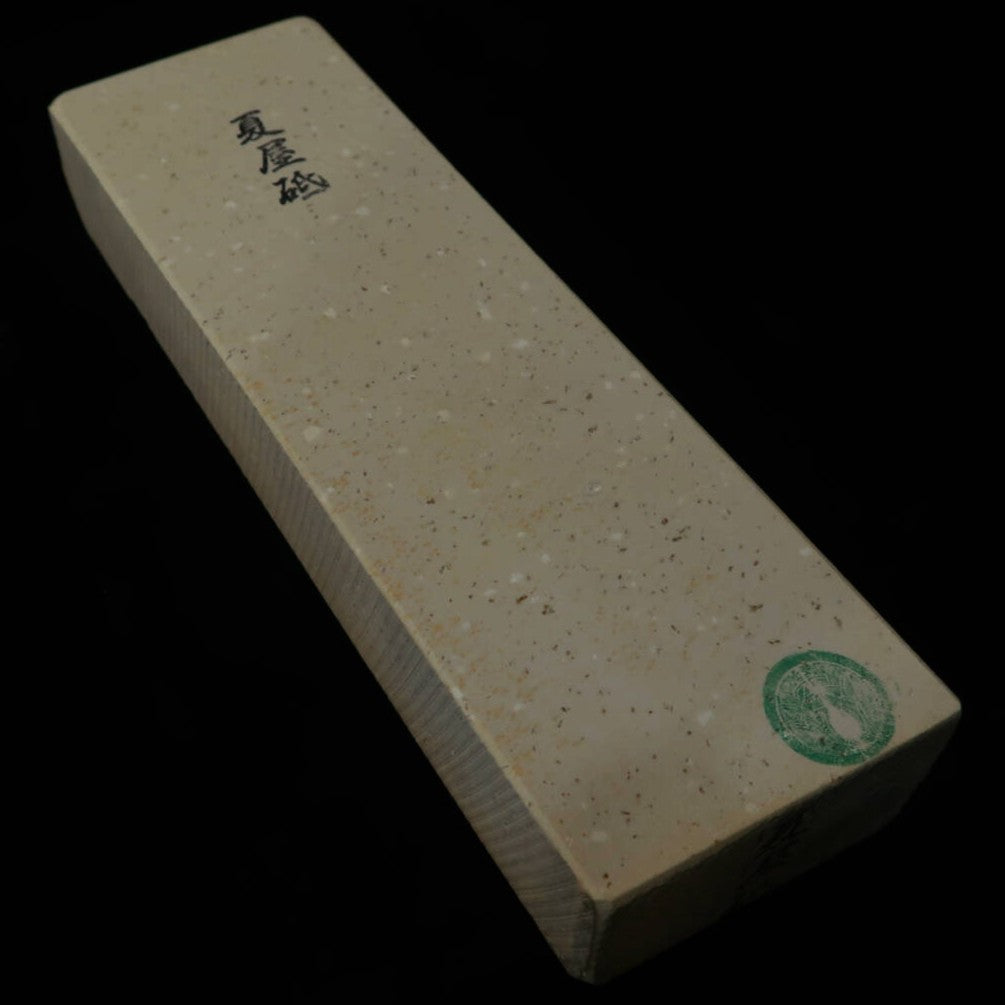 天然砥石　夏屋砥 茶白 　64×208×37mm
