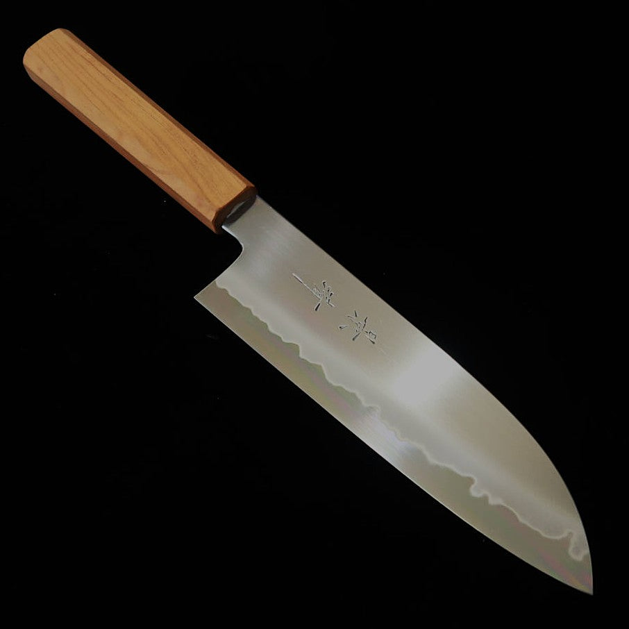 景清 KAGEKIYO 極上 白紙二号 桜八角柄 和三徳 (180mm)
