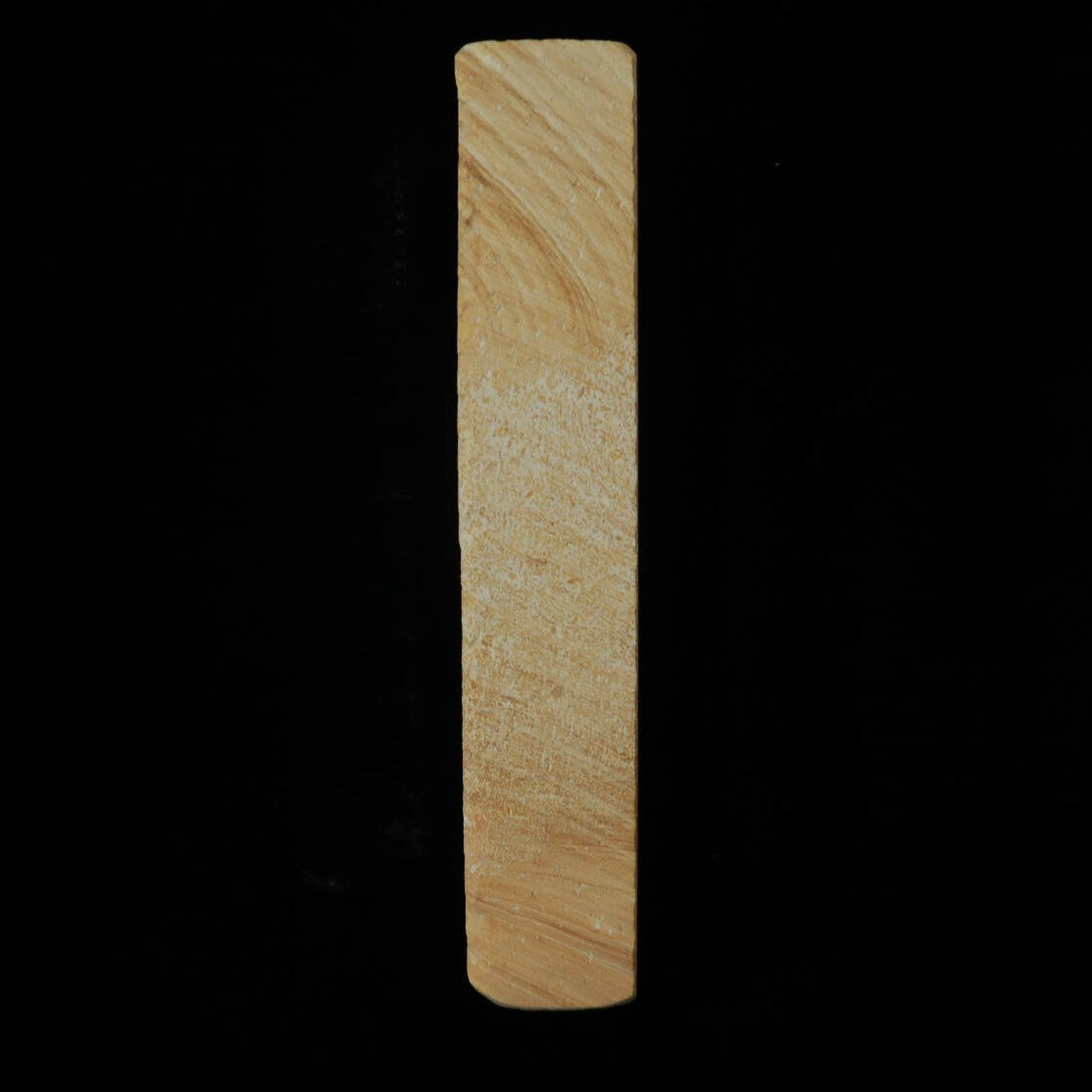 Pedra de amolar natural Natsuya-to, cor chá, 66×207×38 mm