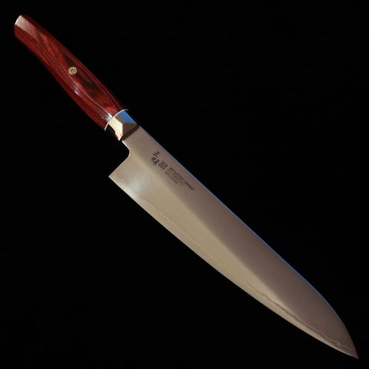 [New Standard] ZANMAI MCUSTA Revolution 3 Red handled Gyuto (210mm)