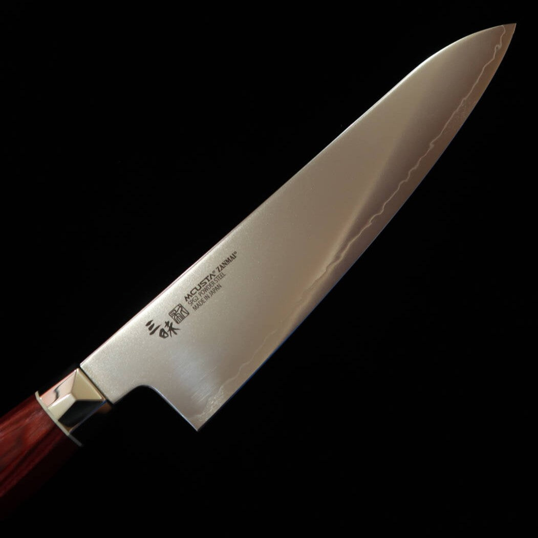 [New Standard] ZANMAI MCUSTA Revolution 3 Red handled Gyuto (210mm)