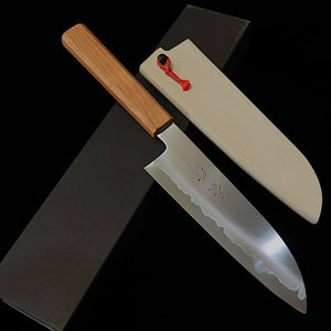 Kagekiyo KAGEKIYO Gokujō Hakushi Nº2 Cabo octogonal de cerejeira Wa-Santoku (180 mm)