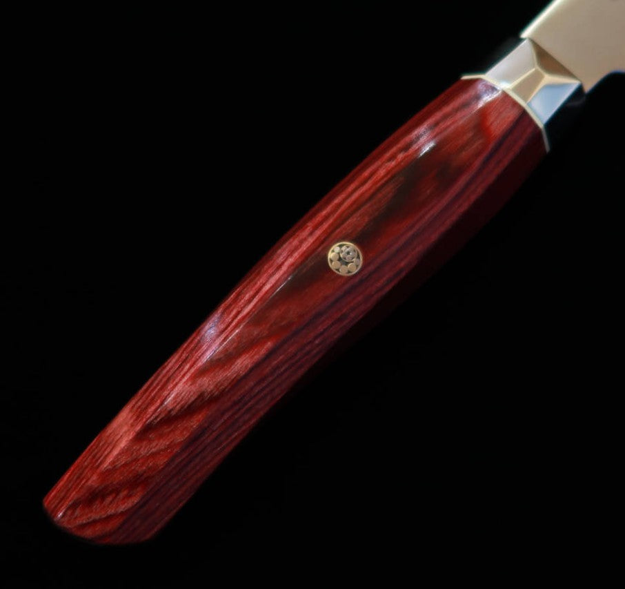 [New Standard] ZANMAI MCUSTA Revolution 3 Red handled Gyuto (210mm)