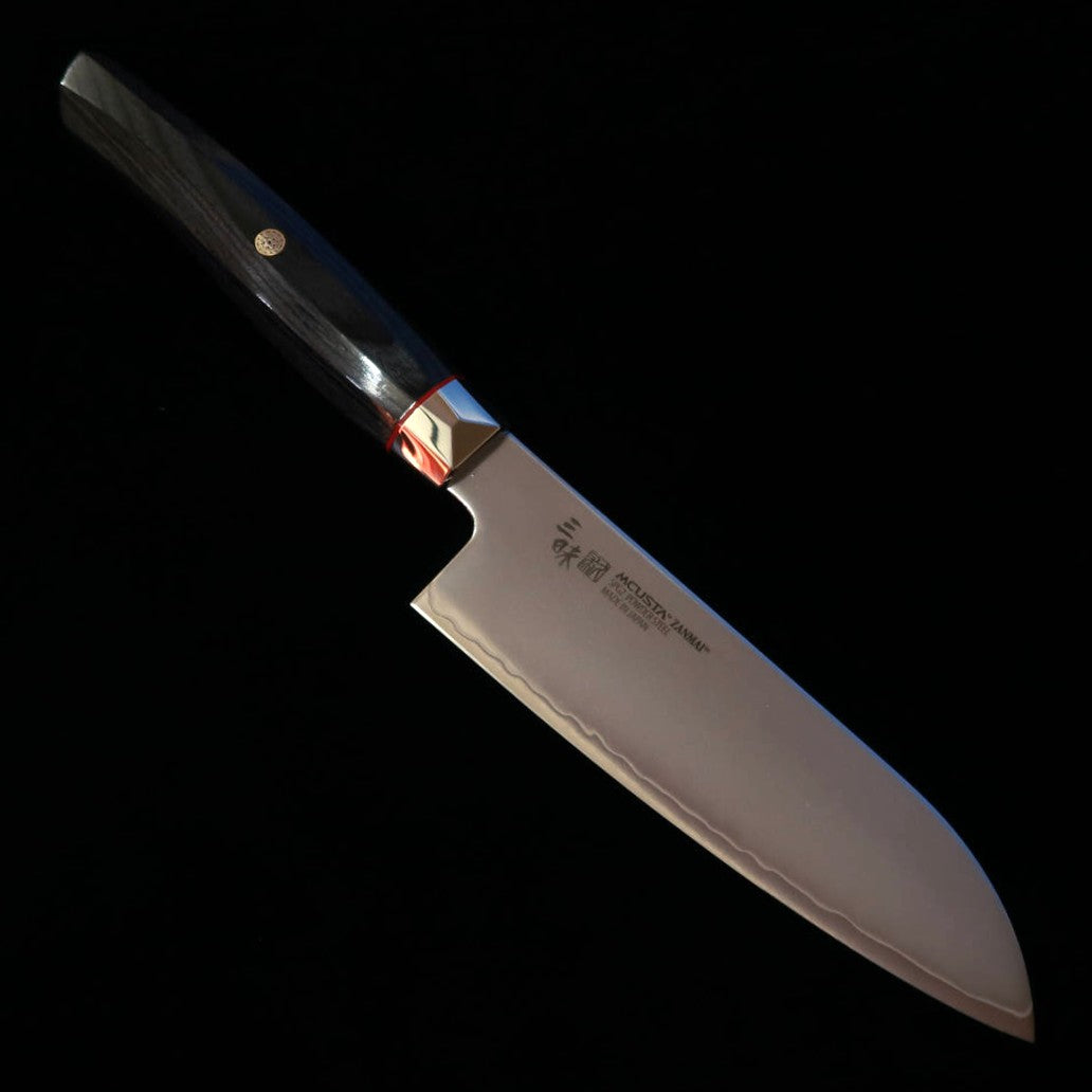 Santoku pequeño 【Nueva referencia】MCUSTA ZANMAI Zanmai Revolution 3 Negro (150 mm)