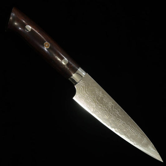 SAJI TAKESHI R2 Acabado diamante Petty Mango de madera de hierro (135 mm/150 mm)