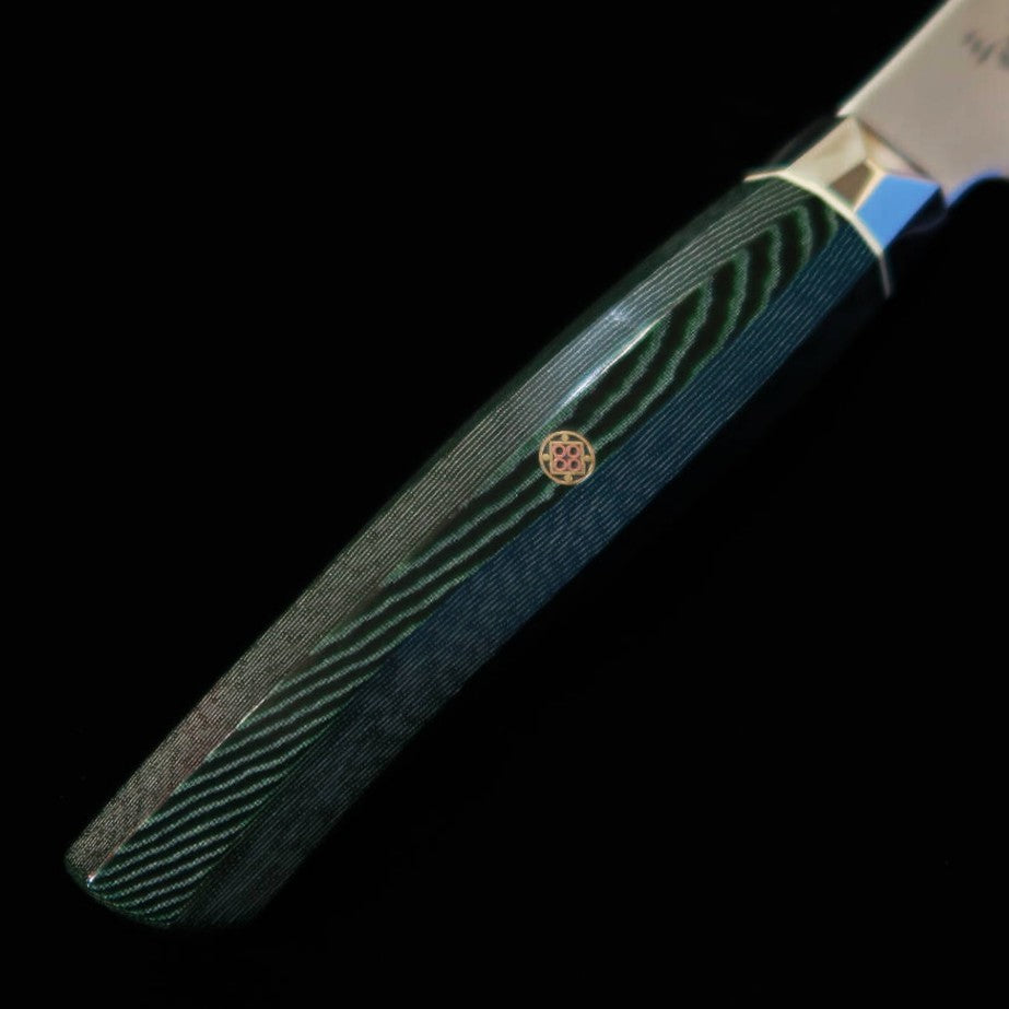 [Nouveau classique] Zanmai MCUSTA ZANMAI Revolution 3 Vert Petit Santoku (150 mm)