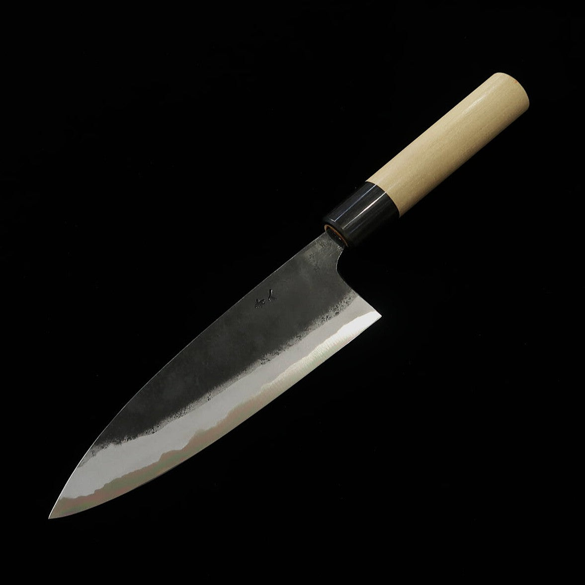 三浦 MIURA by Shindo　舟行　青紙二号　黒打ち　朴水牛栗型柄（150/165mm）