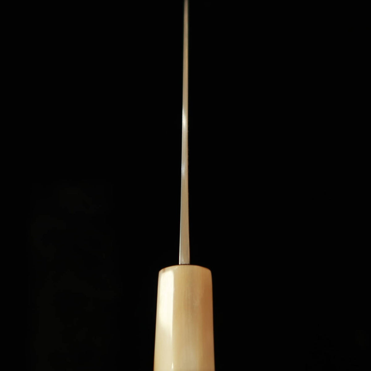 MIURA Itadaki Miura Itadaki Tanaka Giichi Santoku acero blanco nº2 mango octogonal de magnolia con virola de cuerno de búfalo (180 mm)